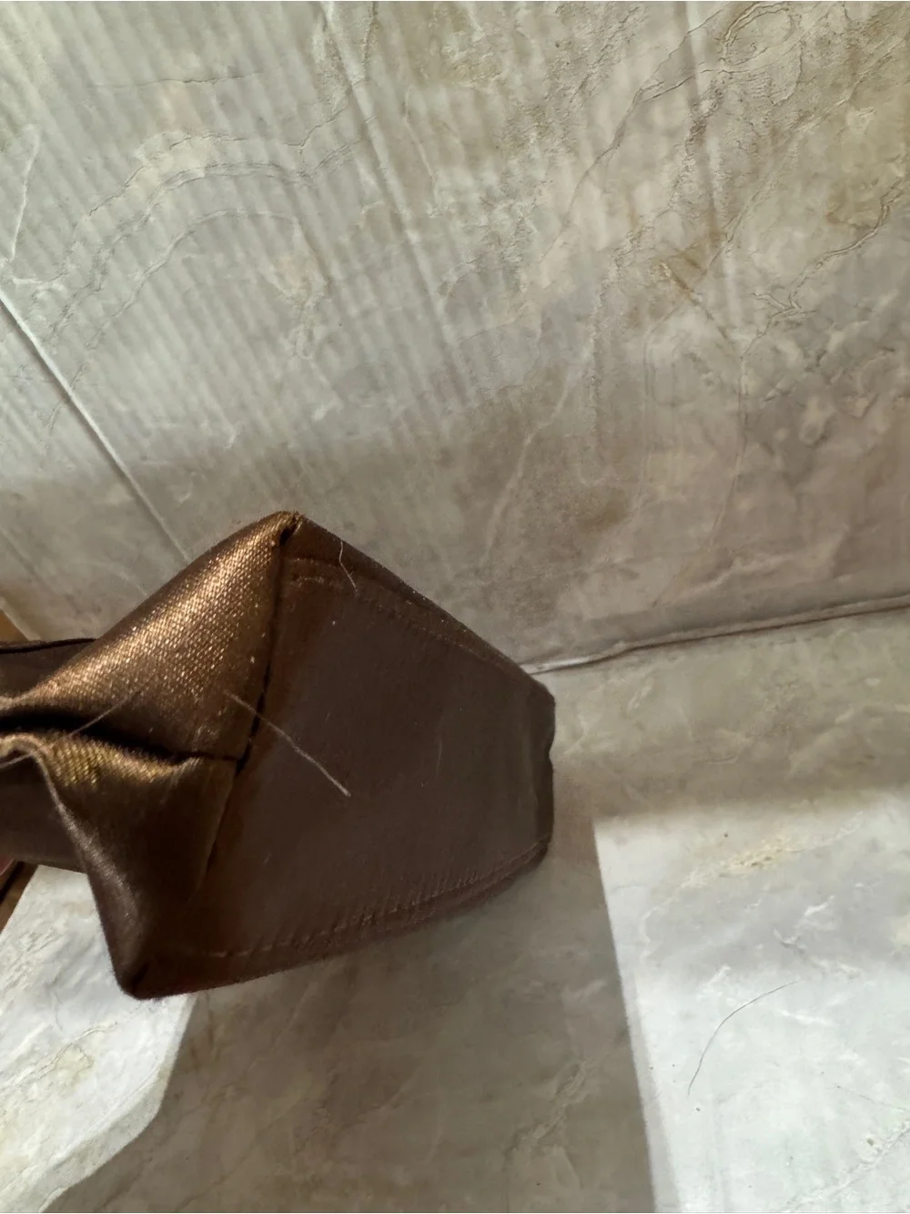 Bvlgart Brown Zip Cosmetic Pouch with Branded Lining Brand New